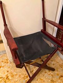 struttura sedia da regista, in legno massello , ri