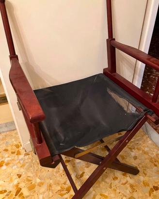 struttura sedia da regista, in legno massello , ri
