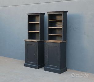 Due librerie scaffali laccate Shabby Chic