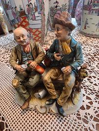Capodimonte statuina "due vecchietti"