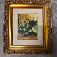 Dipinto con cornice natura morta