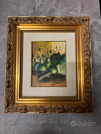 Dipinto con cornice natura morta