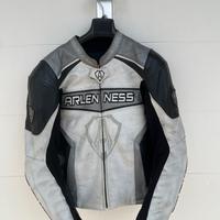 Giacca moto in pelle