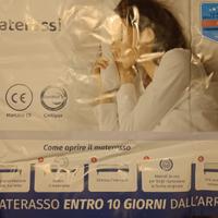 Materasso nuovo mai usato; cm 190 per 180.