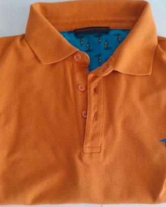 Polo Trussardi Jeans Arancione Man.Corta Taglia XL
