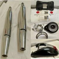 Marmitte dyna cover filtro S&S Parafango Harley