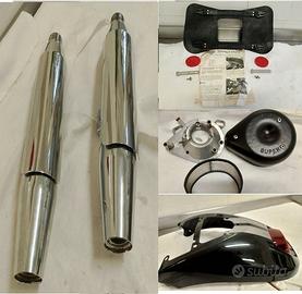 Marmitte dyna cover filtro S&S Parafango Harley