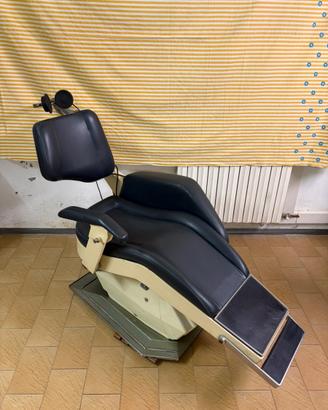 Rara poltrona da dentista anni 60 in pelle