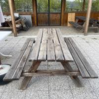 Tavolo pic-nic in legno usato 200x150