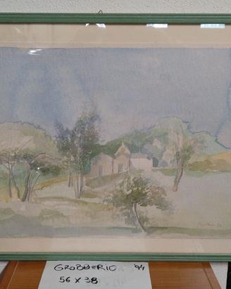 DIPINTO FRANCO GROBBERIO 94' 56X38