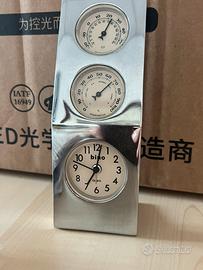 OROLOGIO sveglia BINO CON TERMOMETRO IGROMETRO