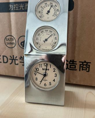 OROLOGIO sveglia BINO CON TERMOMETRO IGROMETRO