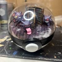 Pokeball terrario diorama artigianale fatto a mano