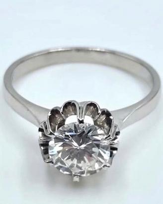 ANELLO SOLITARIO ORO DIAMANTE 1 CT