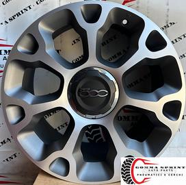 4 CERCHI IN LEGA ORIGINALI RAGGIO 17 FIAT 500L