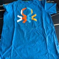 Maglietta Benetton azzurra