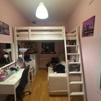 Letto a soppalco IKEA STORÅ bianco + materasso