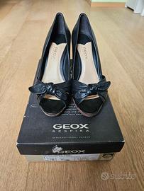 Scarpe con tacco vera pelle Geox