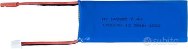 Batteria LiPo 7.4V 1700mAh 2S 5C Connettore JST