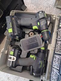 SET FESTOOL: T18+3 Full Kit + [Secondo  TXS 18  