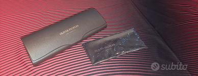Custodia Oliver Peoples originale nuova con panno