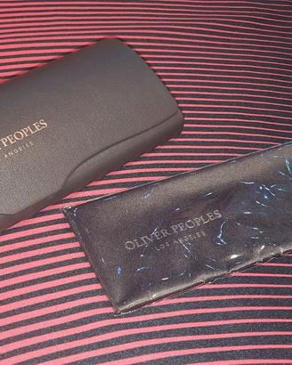 Custodia Oliver Peoples originale nuova con panno