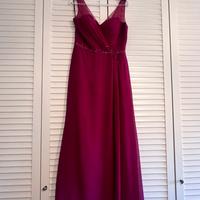 Abito da cerimonia rosso amaranto