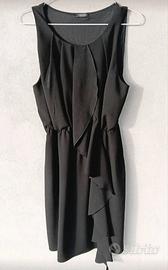 Abito smanicato con volant donna Motivi, tg S nero