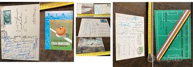 Quattro cartoline Nazionale Italiana anni 50