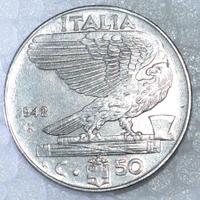 50 Cent. 1942 Vitt. Em.3° ERR. di CONIO, RIBASSATA