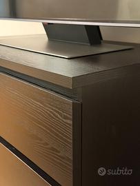 Cassettiera Malm Ikea a 3 cassetti nero