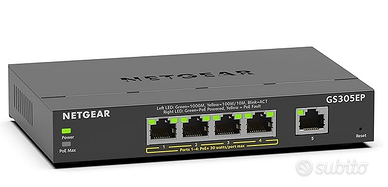 Switch PoE 4 porte NETGEAR