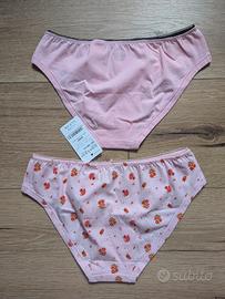 set 2 PZ mutandine bambina 12-13 anni