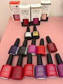 Kit semipermanente cnd shellac 15 colori base top