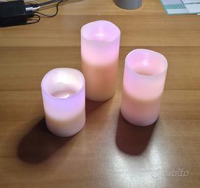 Candele senza fiamma a LED con telecomando - 12 cl