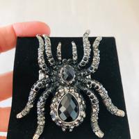 Anello gotico con Ragno + orecchini (Halloween)