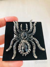 Anello gotico con Ragno + orecchini (Halloween)