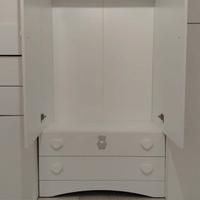 Armadio e lettino linea bebex