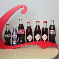 Coca-Cola Lotto Bottiglie Italiane Con Espositore