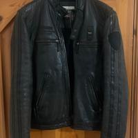 Blauer giubbino moto vera pelle tg XXL