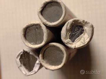 100 LIRE-ANNO 1990-91-92-FDC-5 ROTOLINI DA 50 PZ.