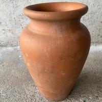 Orcio Giara in stile etrusco in terracotta