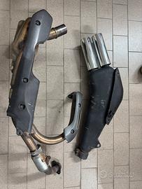 Scarico originale completo transalp 650