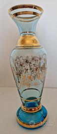 Vaso Veneziano Vetro Di Murano Oro Zecchino 