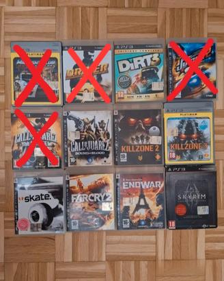 17 di 22 giochi play station 3 ps3