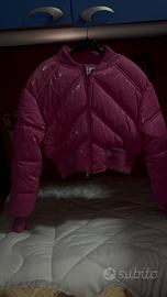 Giubbetto bomberino rosa cromato