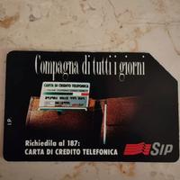 Scheda Telefonica SIP Vintage 5.000 Lire