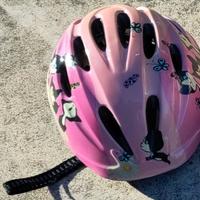 Casco bici bimba + rotelle
