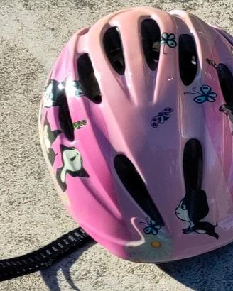 Casco bici bimba + rotelle