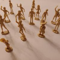 Figurine di guerra medioevale in miniatura